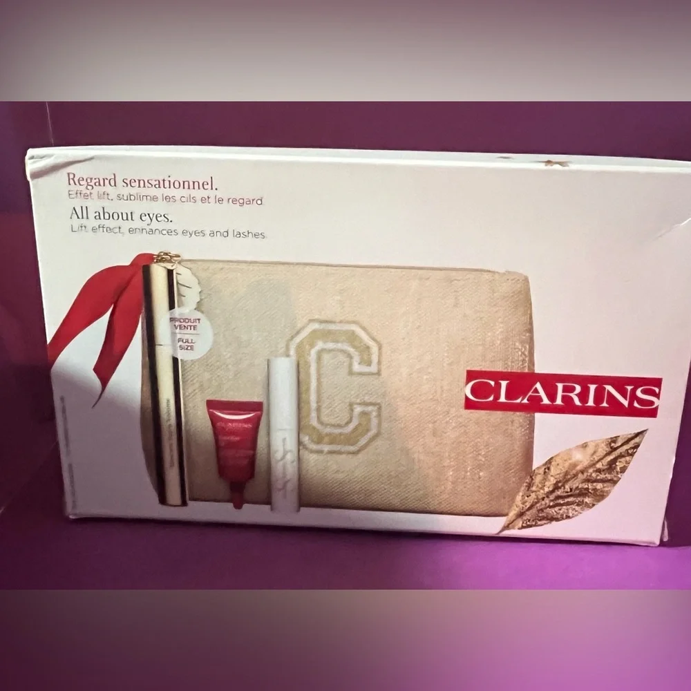CLARINS - Limited Edition - Eye Makeup Set - with signature pouch